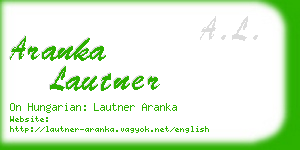 aranka lautner business card